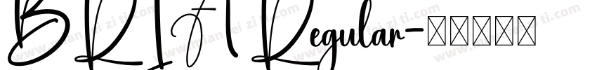 BRIA Regular字体转换